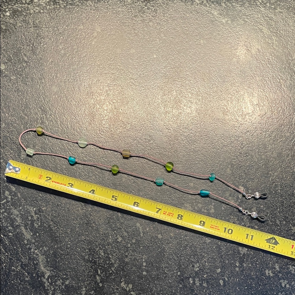 Beaded Eyeglass Chain, Opaque Beads